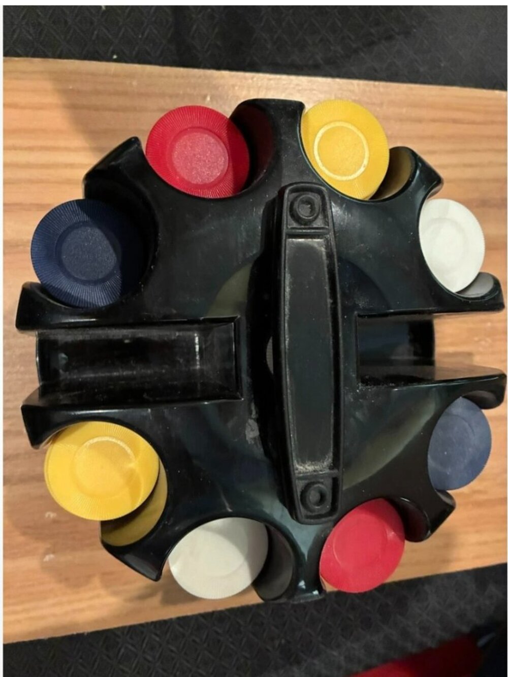 Vintage Poker Chip Carousel Set w/194 chips
